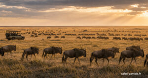 Safari à Liuwa Plain : gnous et aventure sauvage en Zambie - safari-zambie.fr